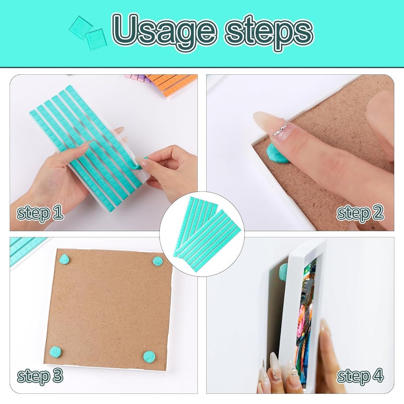 Feosky Adhesive Poster Sticky Tack Putty, Reusable and Removable Adhesive Putty, Mounting Putty for displaying Wall Paintings, Picture, Decoration, Crafts (Blue, Pack of 3) - Image 5